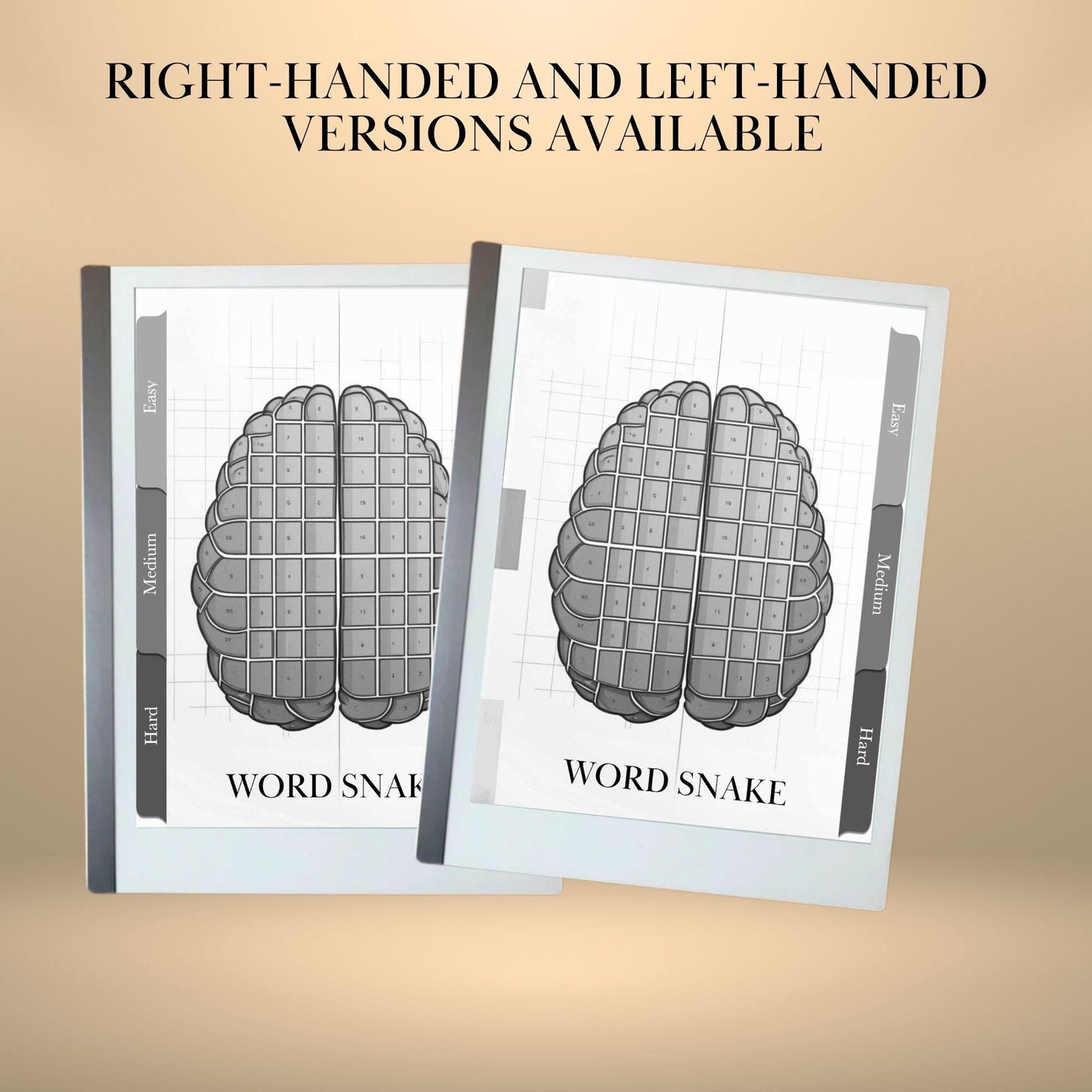Word Snake Puzzle Book for reMarkable 2 Template Hyperlinked Word Snake Remarkable Game reMarkable 2 puzzle E-ink Brain Games