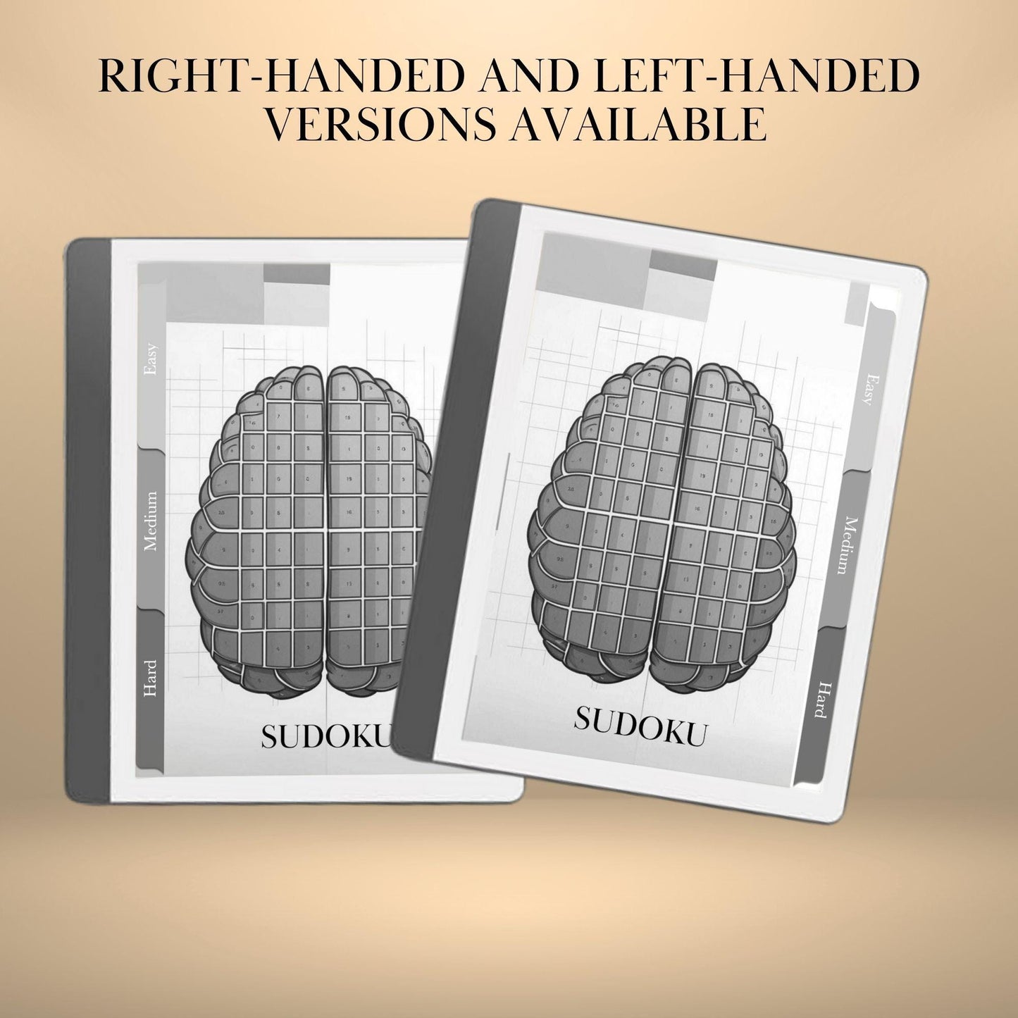 Kindle Scribe Templates Sudoku Puzzle Book | Hyperlinked Kindle Scribe Inserts | Brain Training Game eInk Tablets | Sudoku for Kindle Scribe