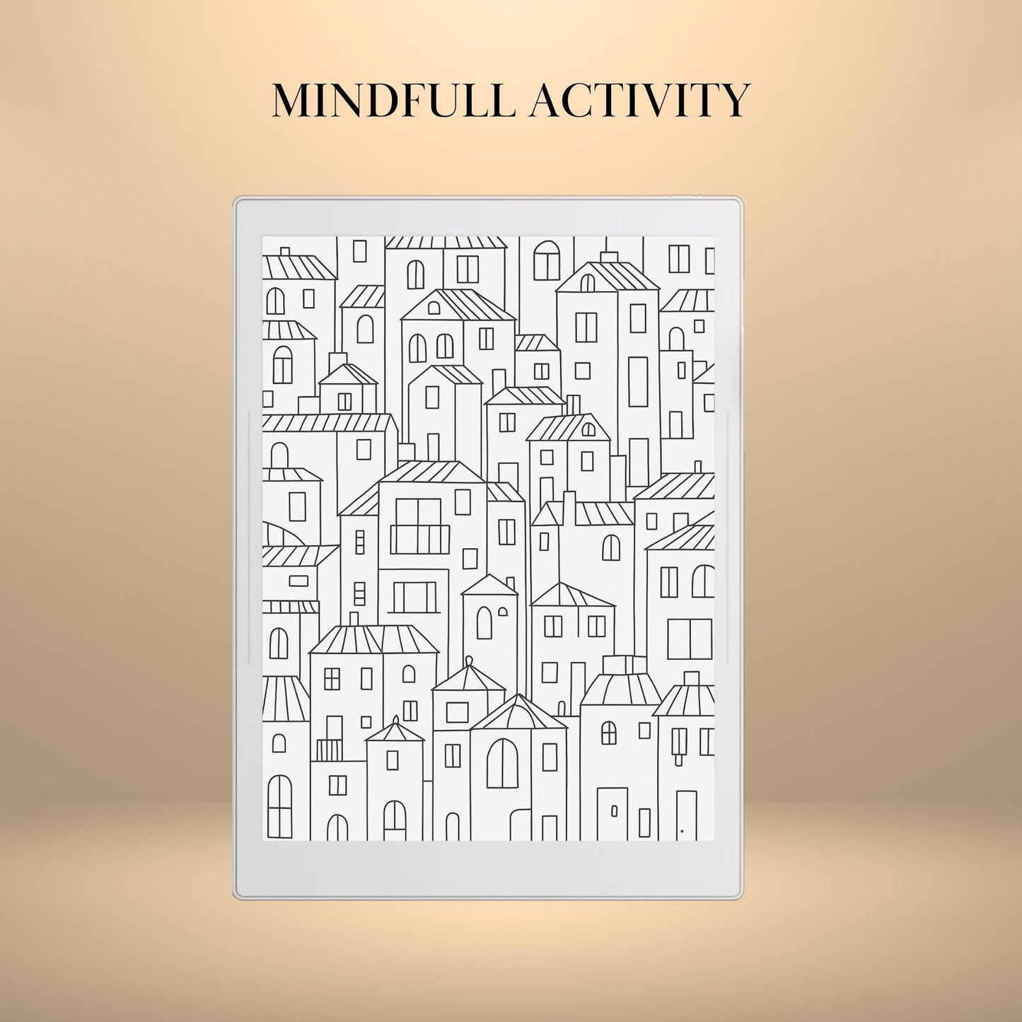 Supernote Template Tracing and Coloring Book Adult Digital Mindful activity for Supernote A5X & A6X Hyperlinked Templates eInk Art Therapy
