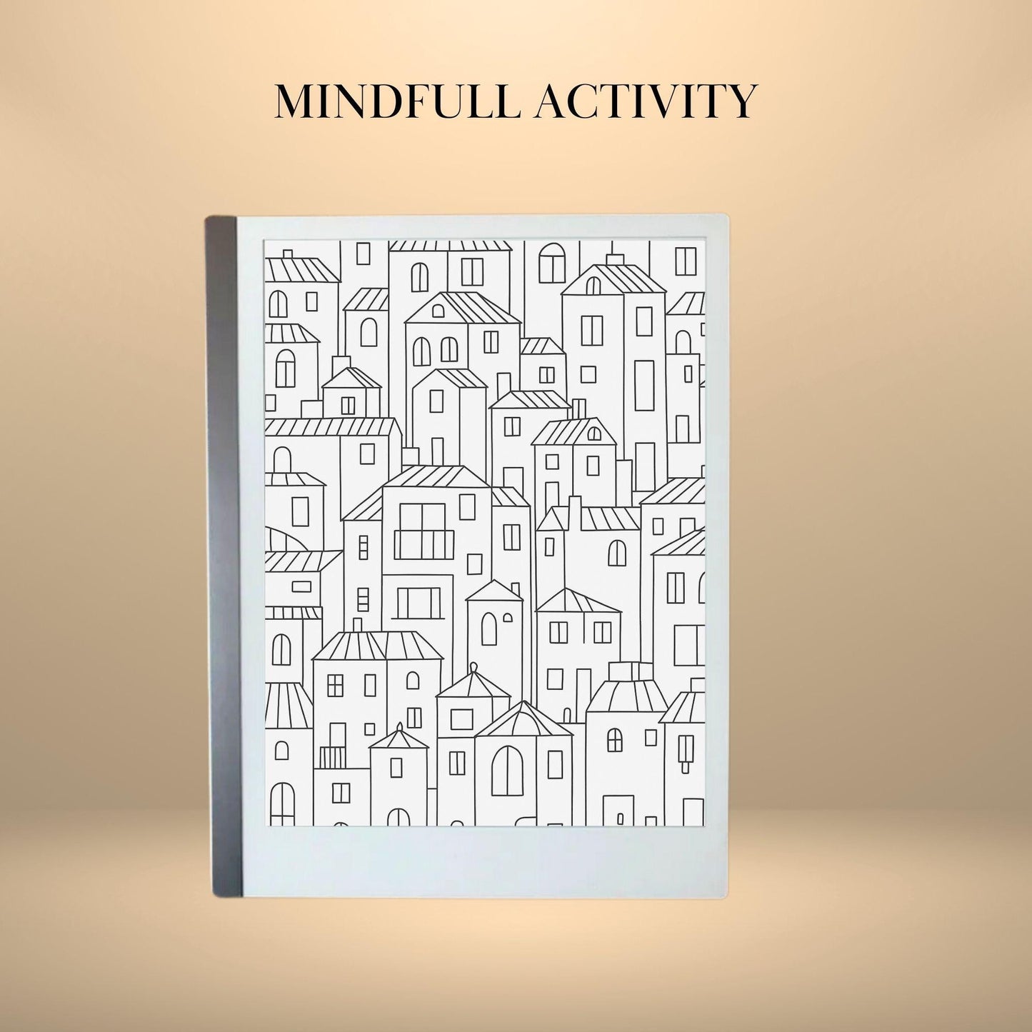 Tracing and Coloring Book Template for reMarkable 2 Hyperlinked Remarkable2 Adult Digital Mindful activity reMarkable2 Eink Art Therapy