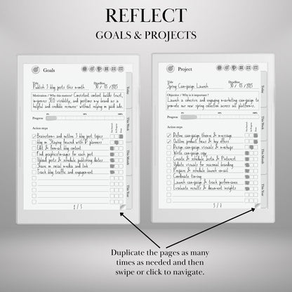 Supernote To Do Tracker GTD Planner | Supernote Template Task Productivity System | To-Do List, Brain Dump, Project Tracker | A5X & A6X PDF