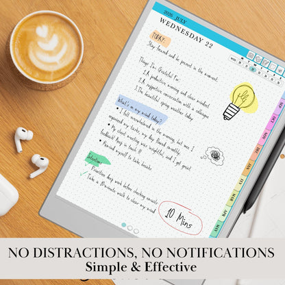 2025-2026 Daily Planner for reMarkable Paper pro, 2: Mid-Year Calendar August Start Student & Teacher Planner Template (Digital Download)