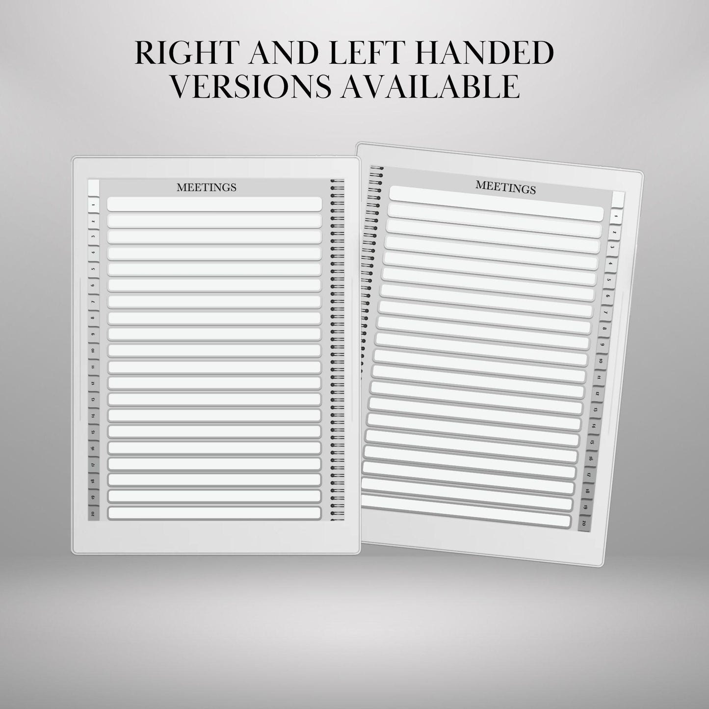 Supernote Meeting Notes Template: Hyperlinked Digital Notebook, Task Tracker and Productivity Template for eink tablet (PDF Download)