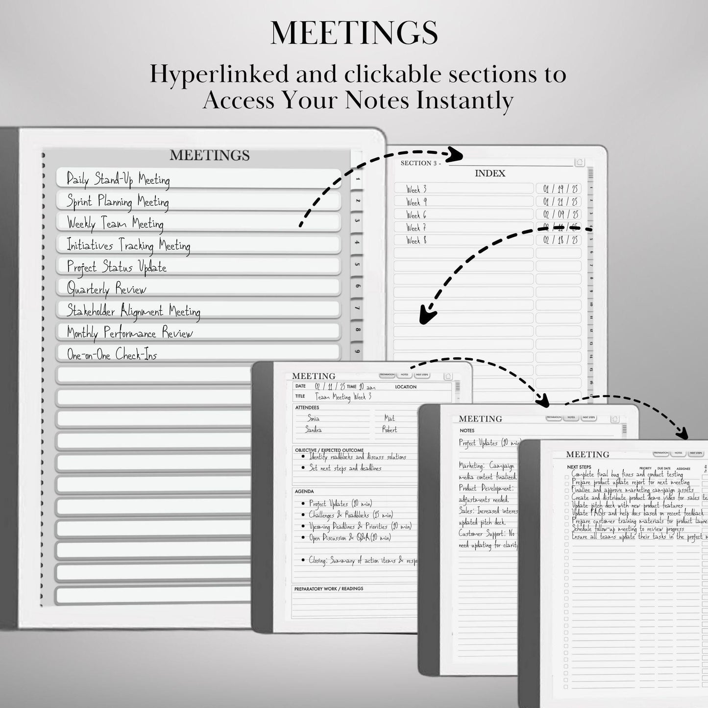 Kindle Scribe — Productivity Bundle, notebook, to-do & meeting notes