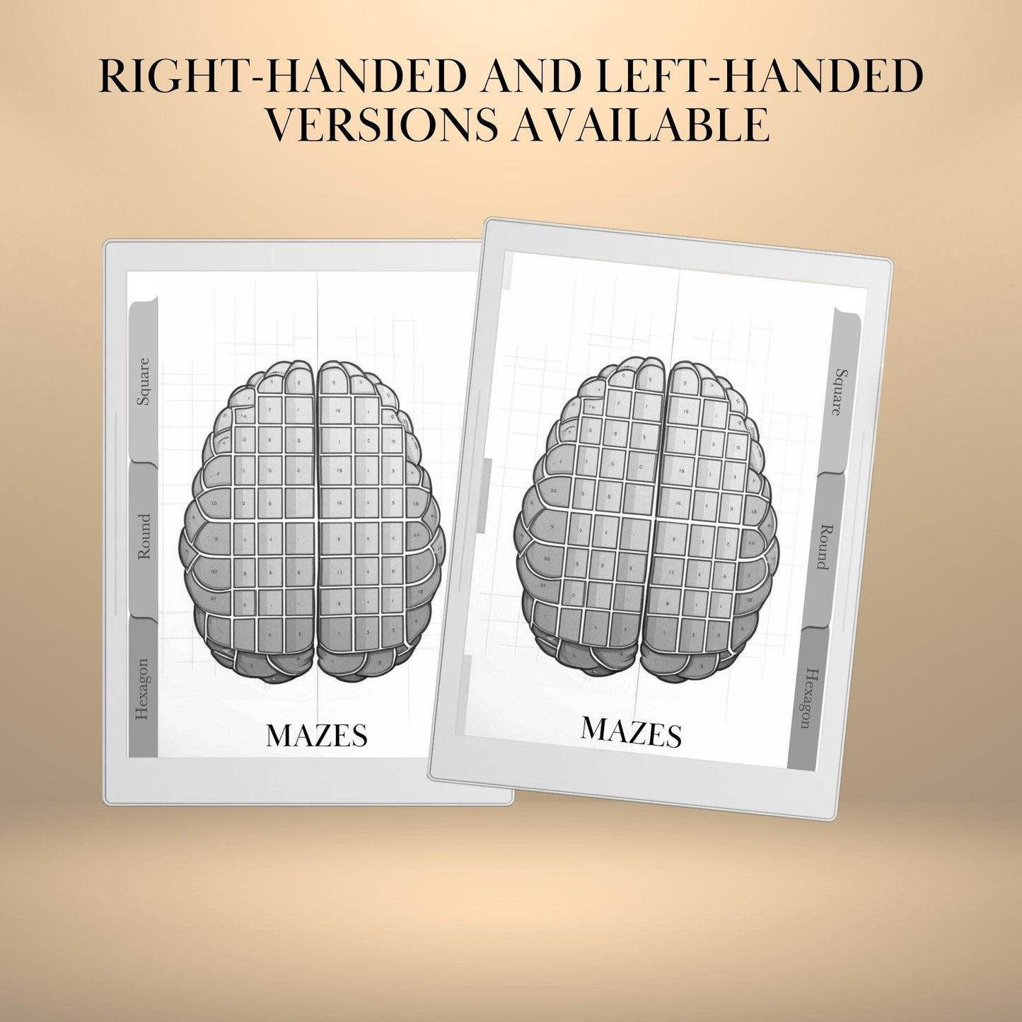 Supernote Maze Puzzle Book: 600 Brain Games, Hyperlinked PDF (Digital Download)