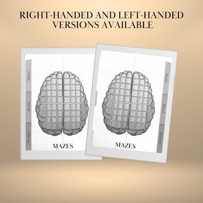 Supernote Maze Puzzle Book: 600 Brain Games, Hyperlinked PDF (Digital Download)