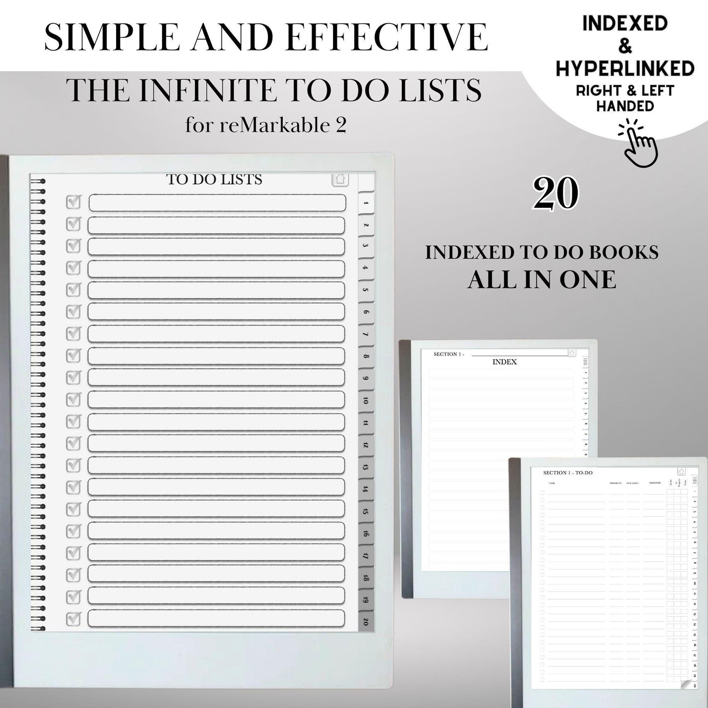 reMarkable 2 — To-Do Notebook, productivity planner