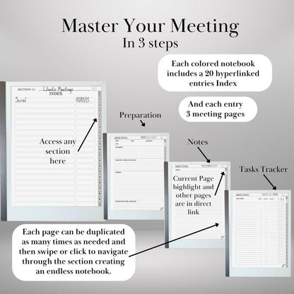 reMarkable 2 — Meeting Notes, business notebook