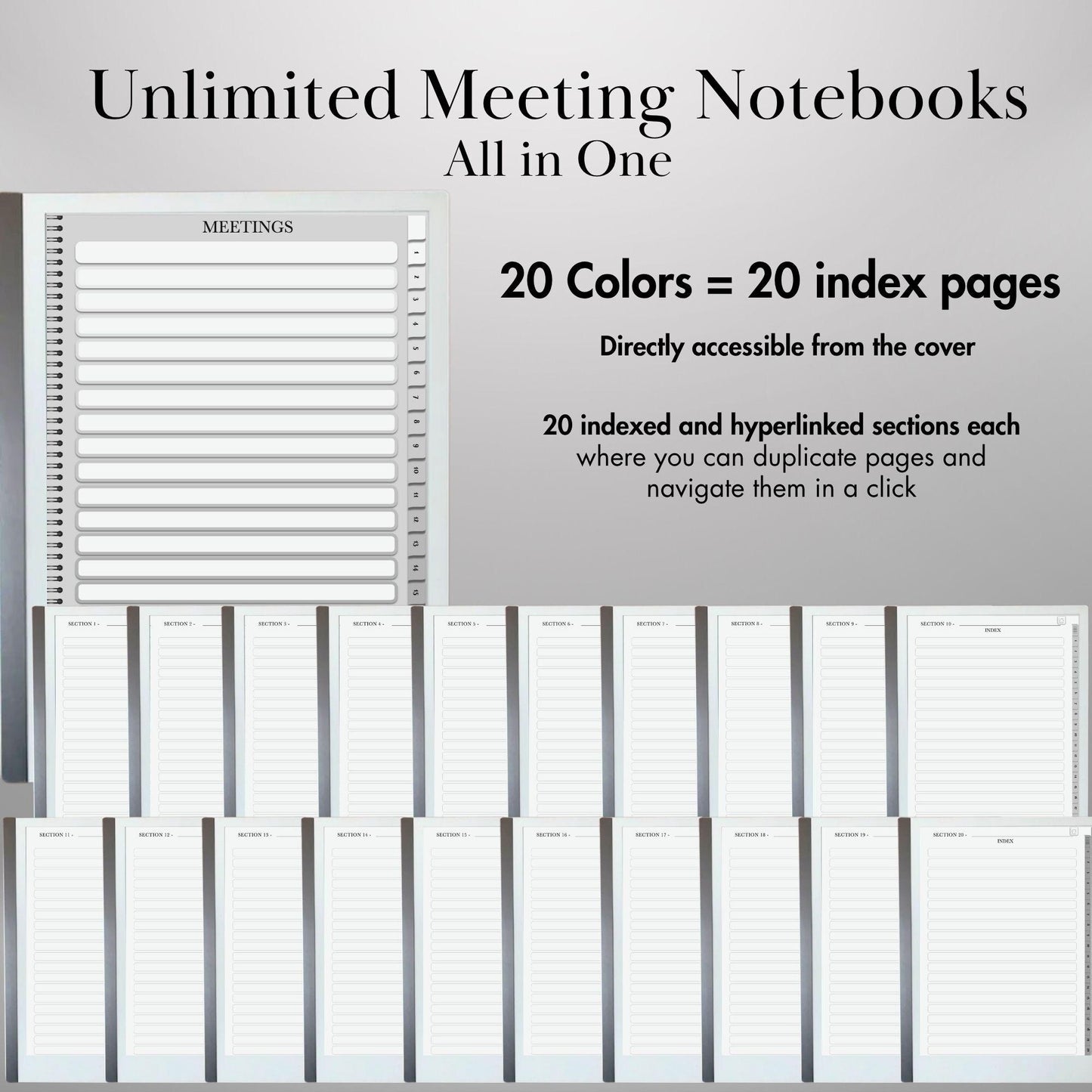 reMarkable 2 — Meeting Notes, business notebook
