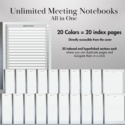 reMarkable 2 — Meeting Notes, business notebook