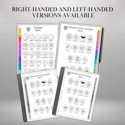 reMarkable Paper Pro & 2 — Holiday Sticker Pack, 400+ doodles