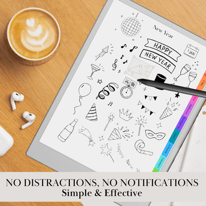 reMarkable Paper Pro & 2 — Holiday Sticker Pack, 400+ doodles