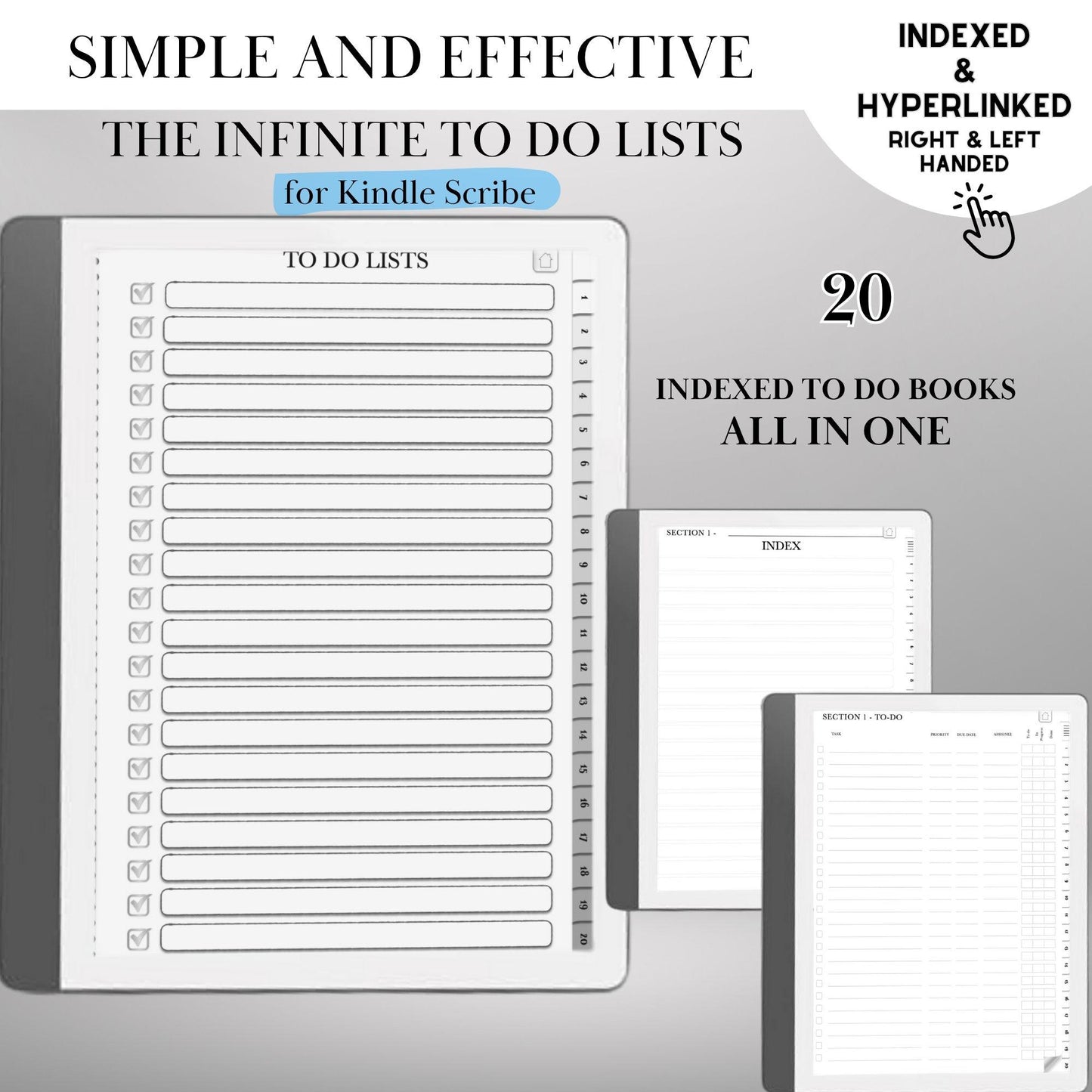 Kindle Scribe — To-Do Notebook, task tracker