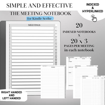 Kindle Scribe — Meeting Notes, business planner