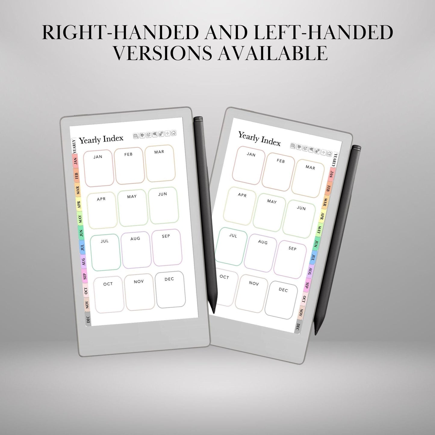reMarkable Paper Pro Move — Habit Tracker, Hyperlinked Goal Planner
