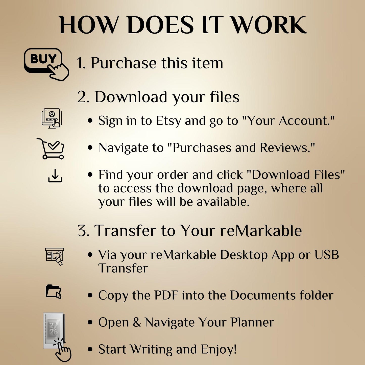 reMarkable Paper Pro Move — Daily Planner 2026, hourly daybook