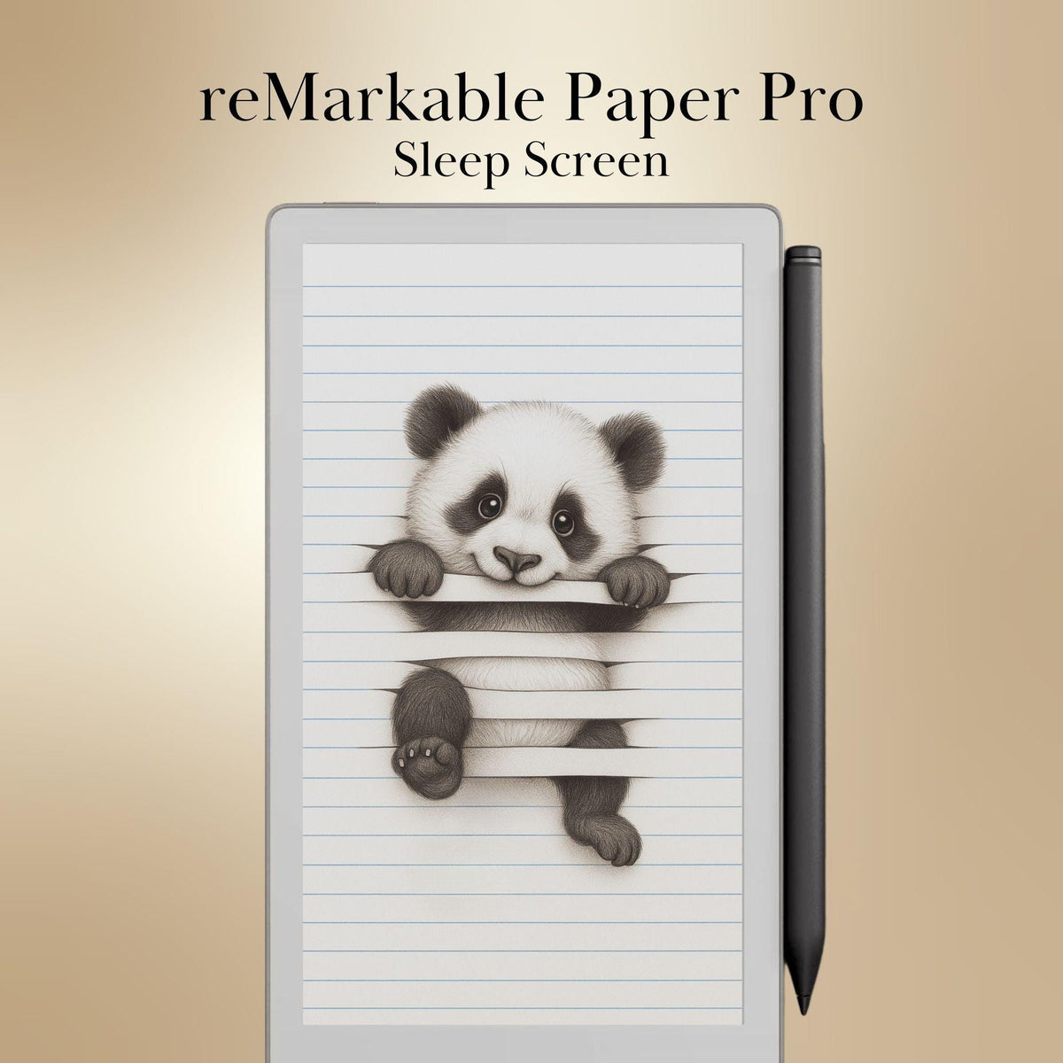 reMarkable Paper Pro Move — Animals Sleep Screens, 10 cute trompe-l'œil designs