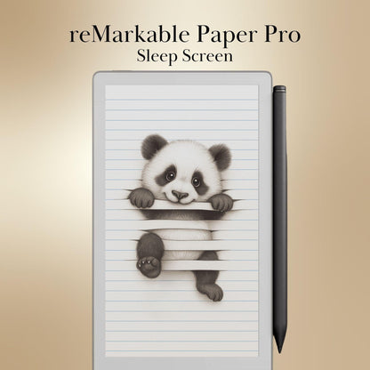 reMarkable Paper Pro Move — Animals Sleep Screens, 10 cute trompe-l'œil designs