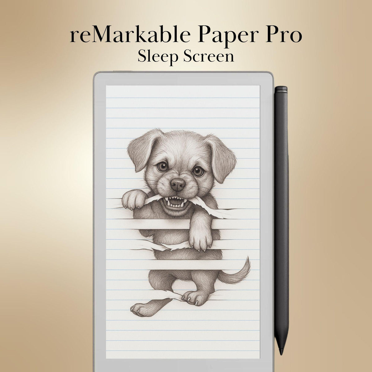 reMarkable Paper Pro Move — Animals Sleep Screens, 10 cute trompe-l'œil designs