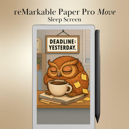 reMarkable Paper Pro Move — Fun Sleep Screens, funny theme bundle