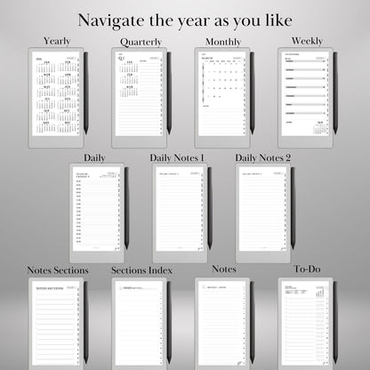 reMarkable Paper Pro Move — Daily Planner 2026, hourly daybook