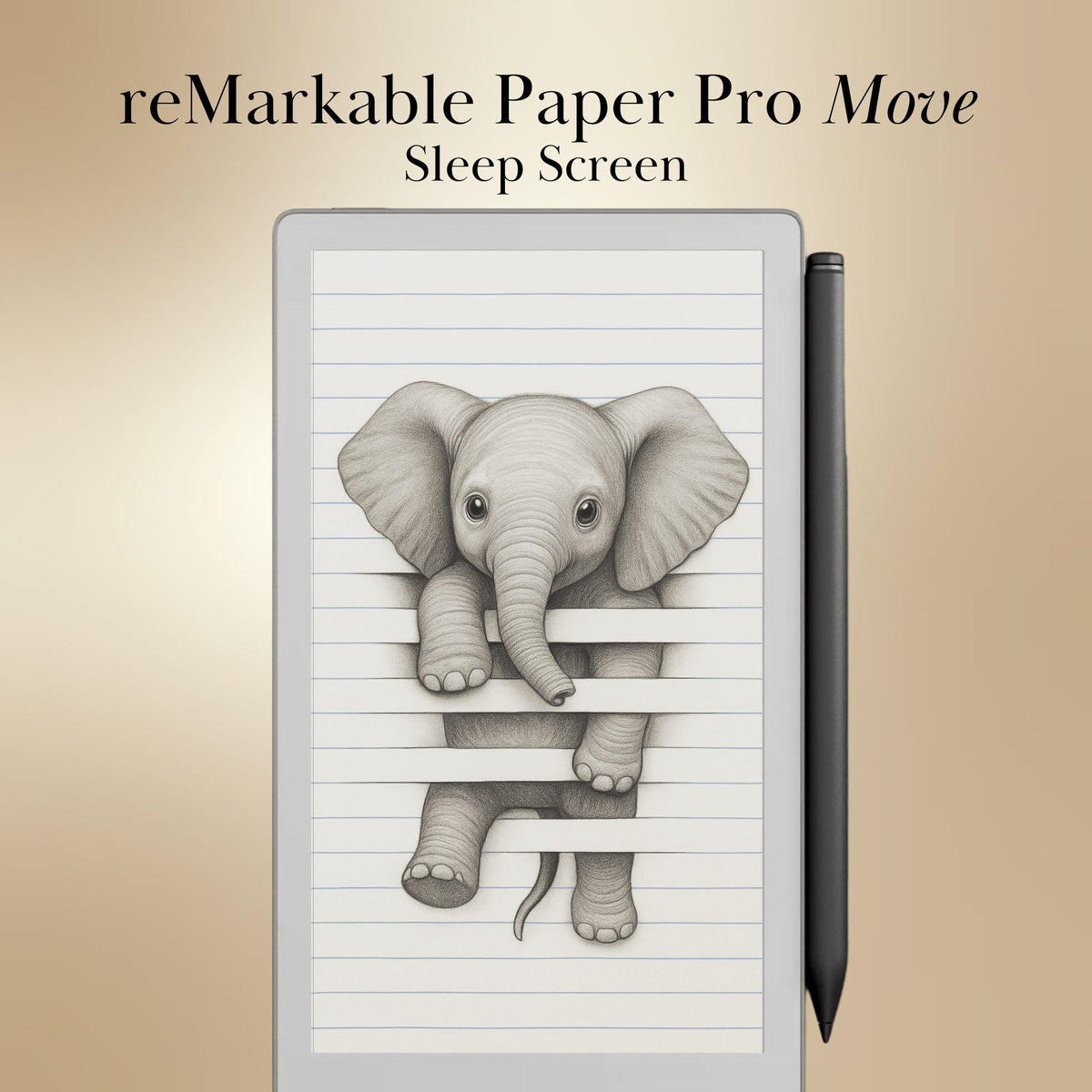 reMarkable Paper Pro Move — Animals Sleep Screens, 10 cute trompe-l'œil designs