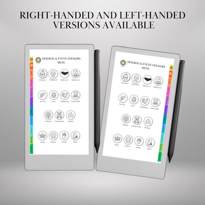 reMarkable Paper Pro Move — Holiday Sticker Pack, 400+ doodles