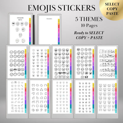 reMarkable Paper Pro Move — Stickers Bundle, 5 packs copy-paste