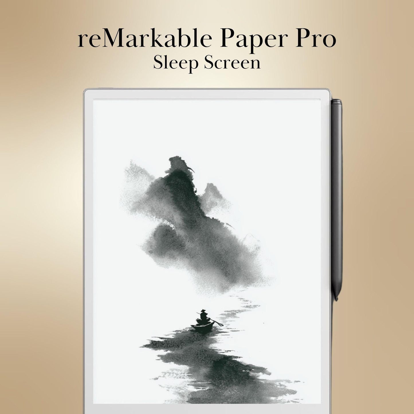 reMarkable Paper Pro & 2 — Abstract Sleep Screens, ink flow designs