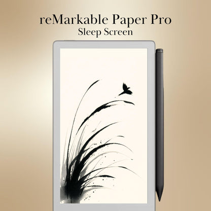 Abstract Sleep Screens for reMarkable Paper Pro Move | Ink Flow Remarkable Move Templates Sleep Screen