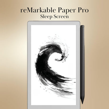 Abstract Sleep Screens for reMarkable Paper Pro Move | Ink Flow Remarkable Move Templates Sleep Screen