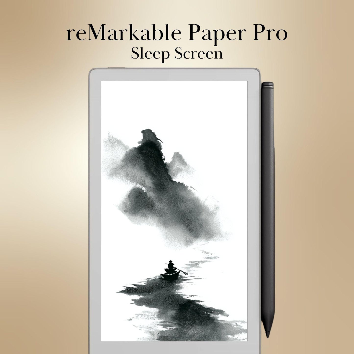 Abstract Sleep Screens for reMarkable Paper Pro Move | Ink Flow Remarkable Move Templates Sleep Screen