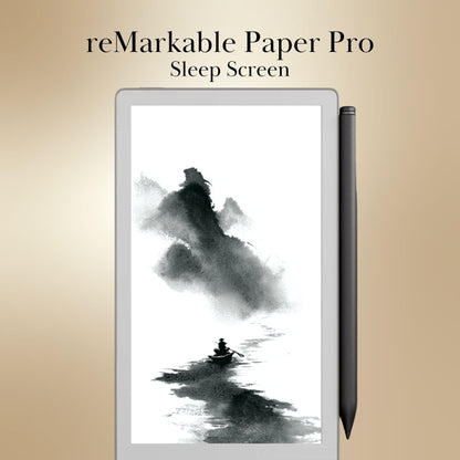 Abstract Sleep Screens for reMarkable Paper Pro Move | Ink Flow Remarkable Move Templates Sleep Screen