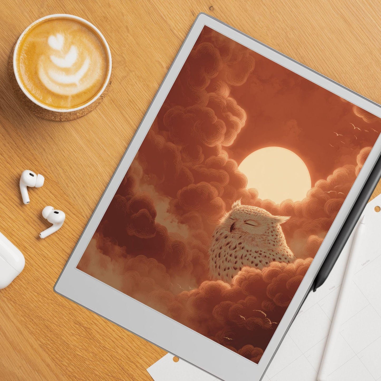 reMarkable Paper Pro — Mystic Animals Sleep Screens, Japanese-inspired