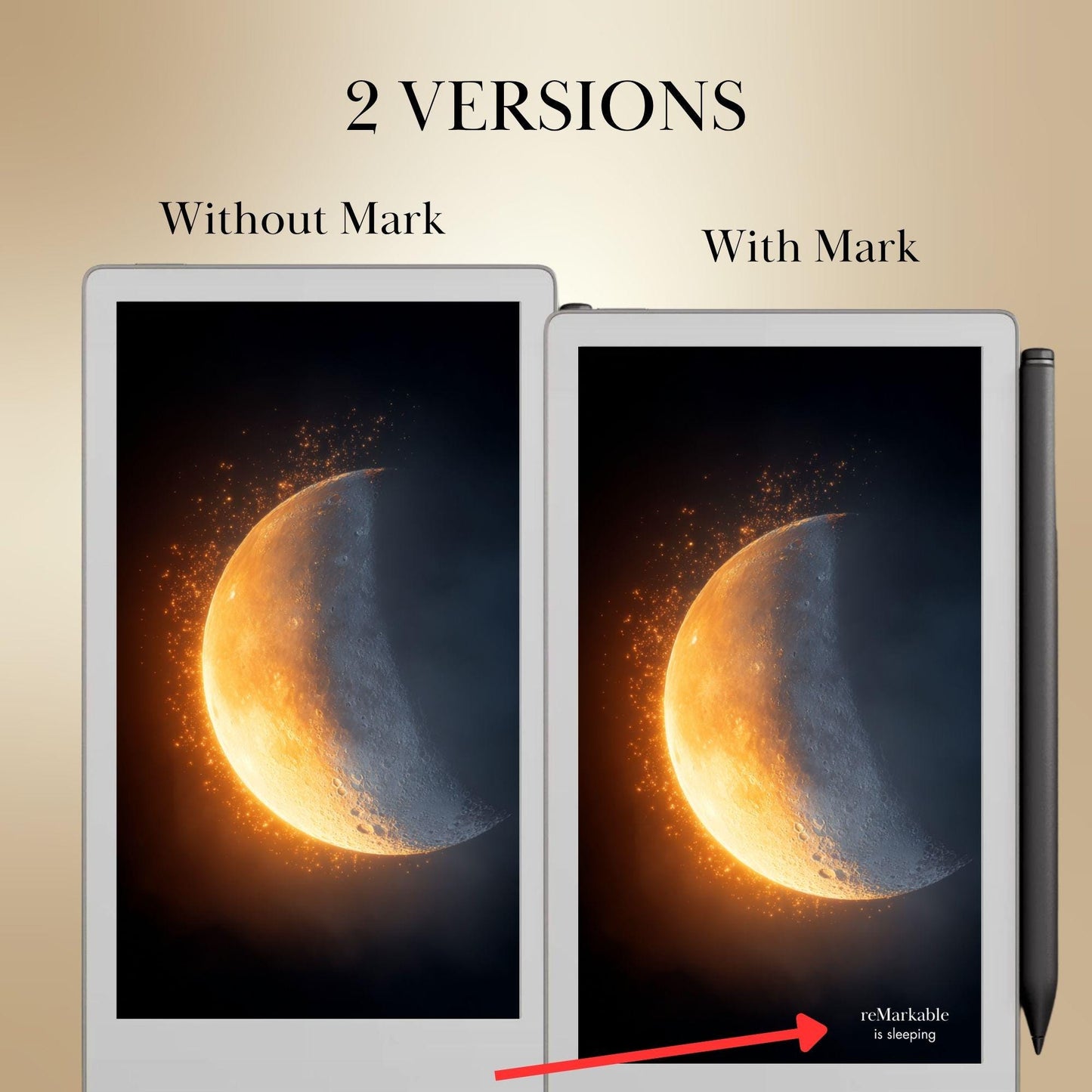 The Moon Light Sleep Screens Bundle for reMarkable Paper Pro Move: Celestial Designs Remarkable Paper Pro Move Templates (Digital Download)