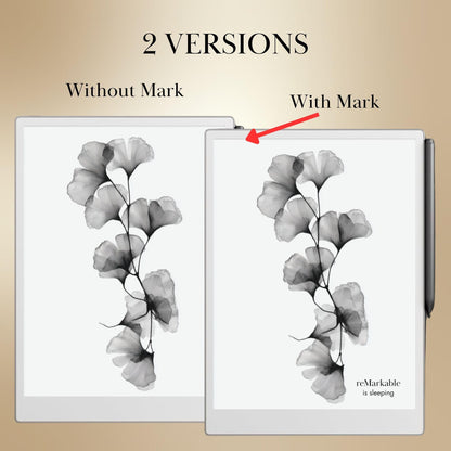 reMarkable Paper Pro & 2 — Lunar Garden Sleep Screens