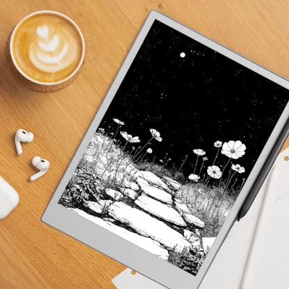 reMarkable Paper Pro & 2 — Lunar Garden Sleep Screens