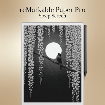 reMarkable Paper Pro & 2 — Lunar Garden Sleep Screens