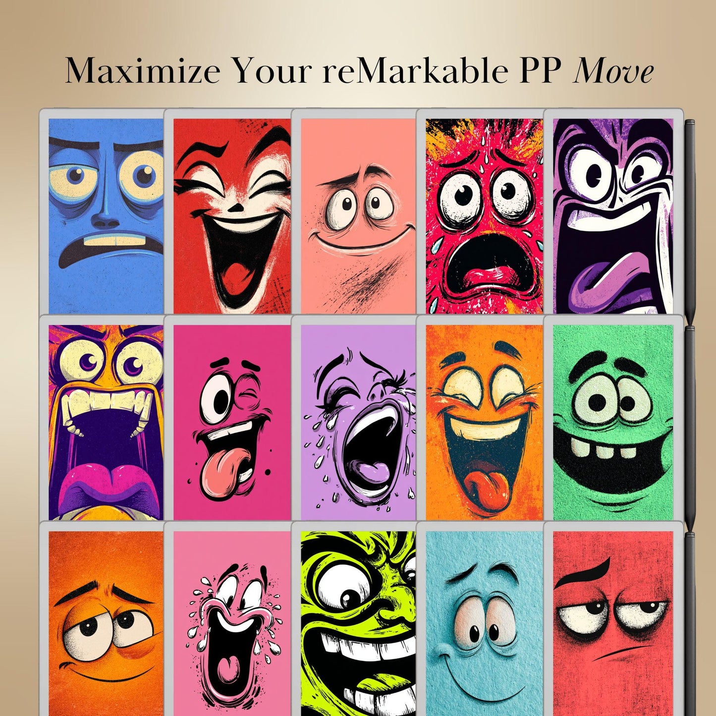 reMarkable Paper Pro Move — Sleep Screens Mega Bundle, 150+ designs