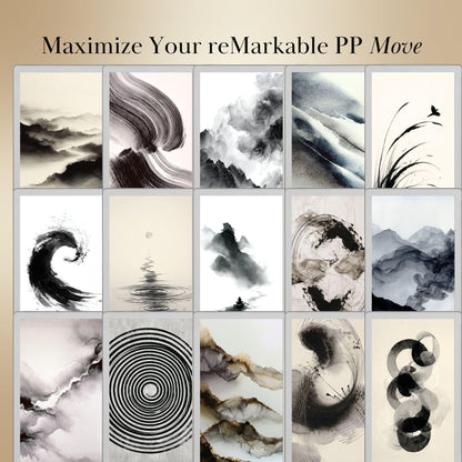 reMarkable Paper Pro Move — Sleep Screens Mega Bundle, 150+ designs