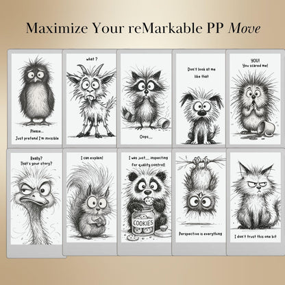 reMarkable Paper Pro Move — Sleep Screens Mega Bundle, 150+ designs