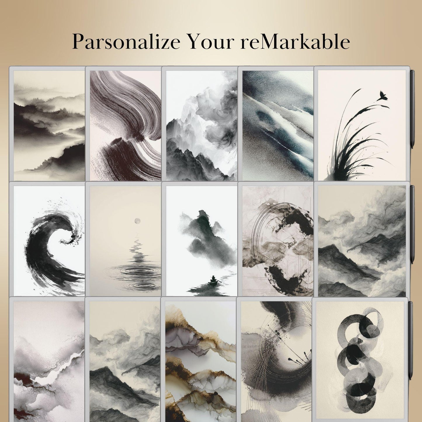 Sleep Screens Mega Bundle for reMarkable 2 & Paper Pro: 12 Themes • 150+ Designs • Customization Tool Included | Digital Download