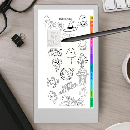 reMarkable Paper Pro Move — Holiday Sticker Pack, 400+ doodles