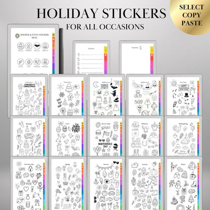 reMarkable Paper Pro Move — Stickers Bundle, 5 packs copy-paste