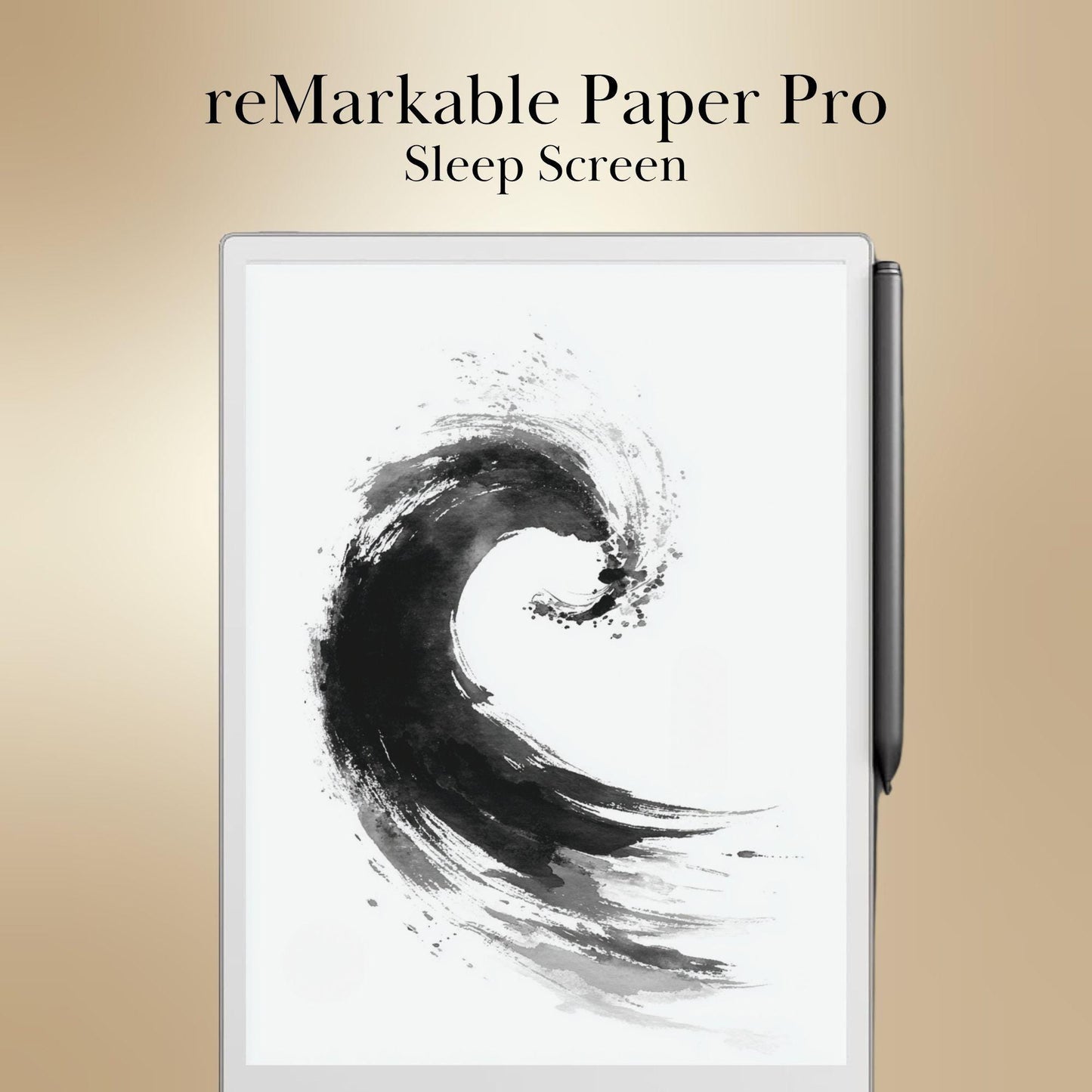 reMarkable Paper Pro & 2 — Abstract Sleep Screens, ink flow designs