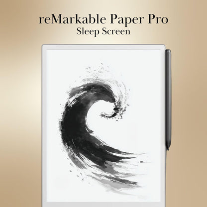reMarkable Paper Pro & 2 — Abstract Sleep Screens, ink flow designs
