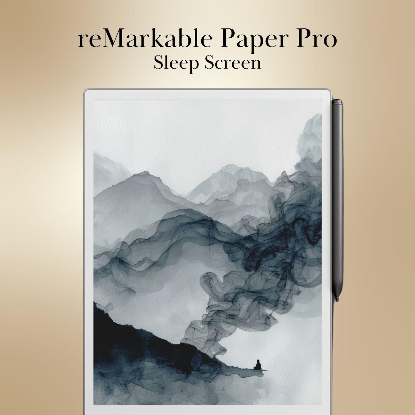 reMarkable Paper Pro & 2 — Abstract Sleep Screens, ink flow designs