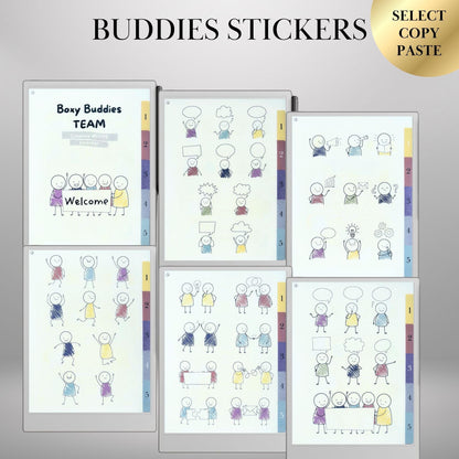 reMarkable Paper Pro & 2 — Stickers Bundle, 5 packs copy-paste