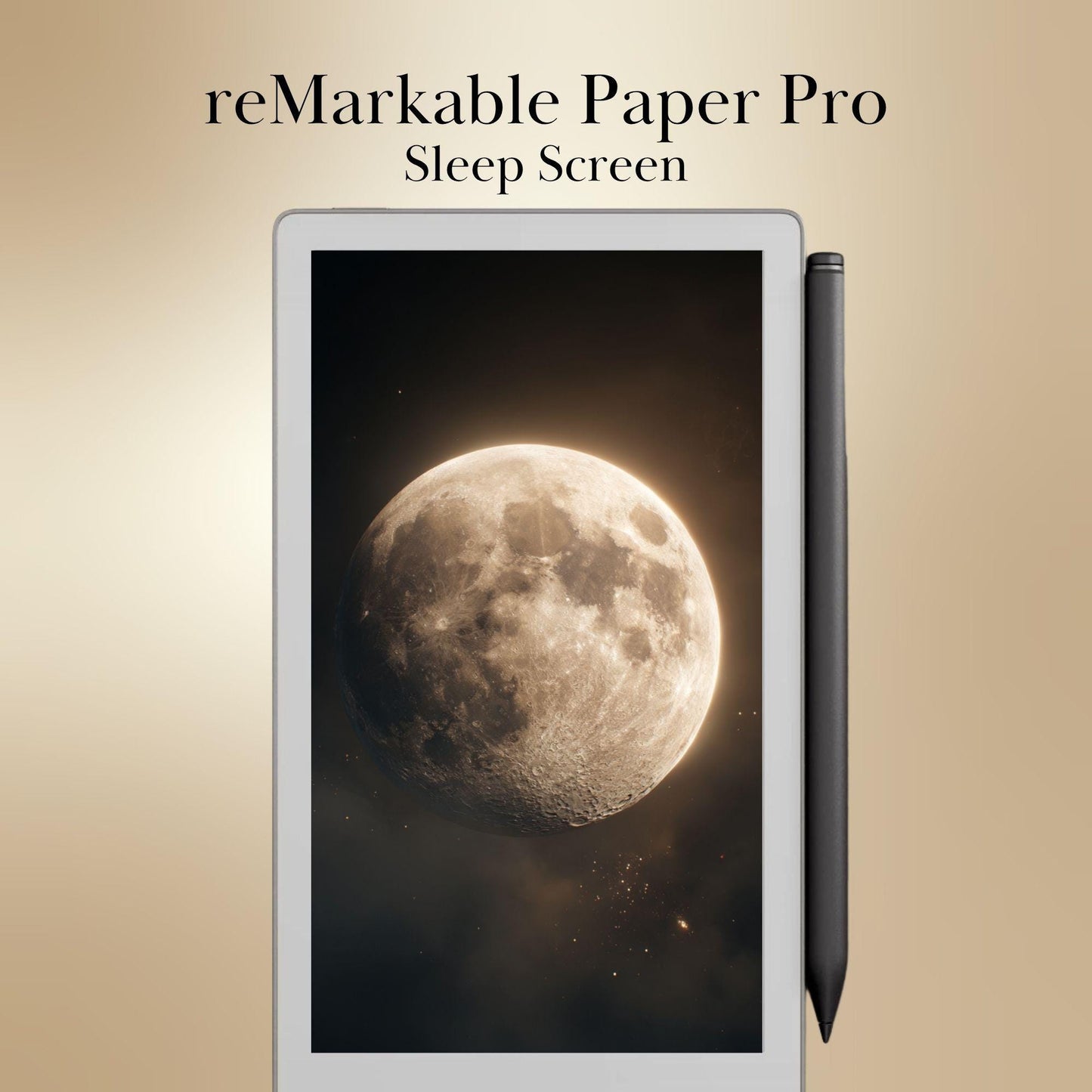 The Moon Light Sleep Screens Bundle for reMarkable Paper Pro Move: Celestial Designs Remarkable Paper Pro Move Templates (Digital Download)