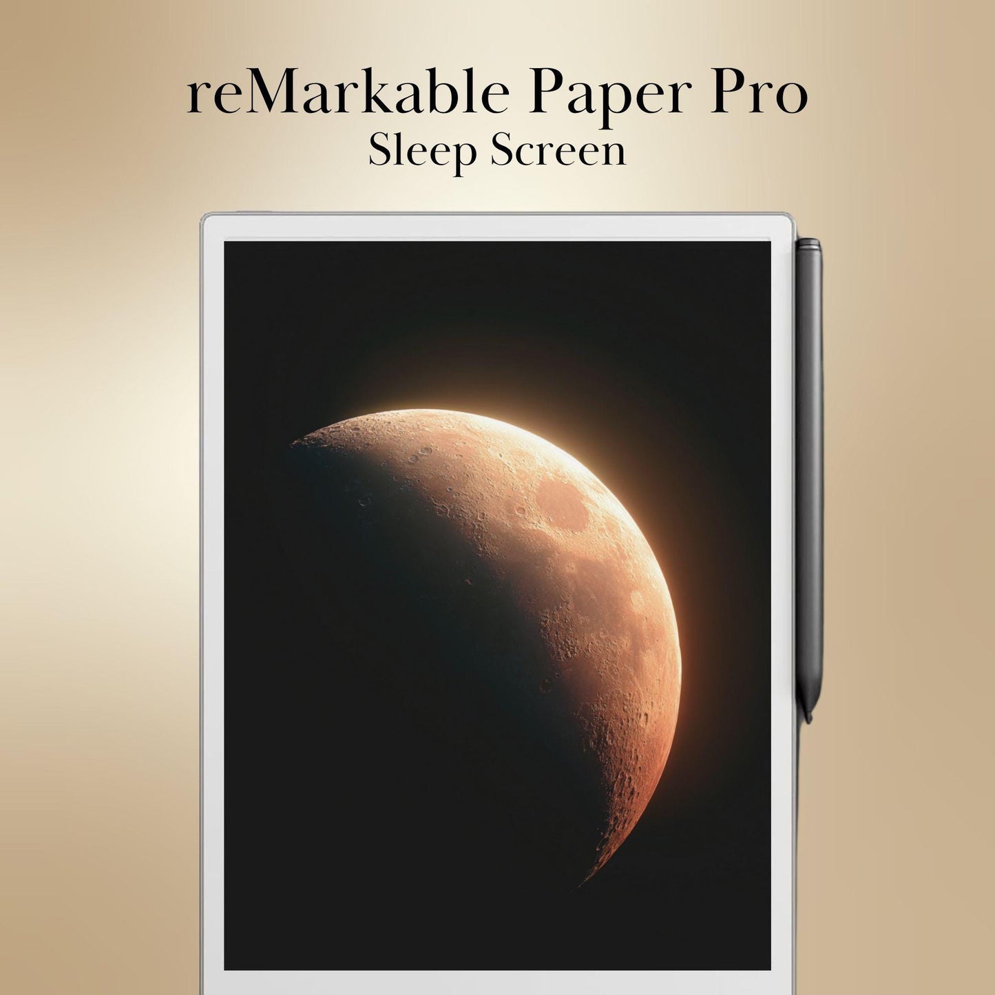 The Moon Light Sleep Screens Bundle for reMarkable Paper Pro and Remarkable 2: Celestial Designs Remarkable Templates (Digital Download)